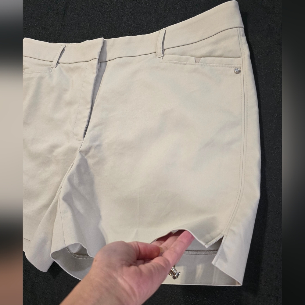 White House Black Market Beige Bermuda Shorts - Picture 4 of 14